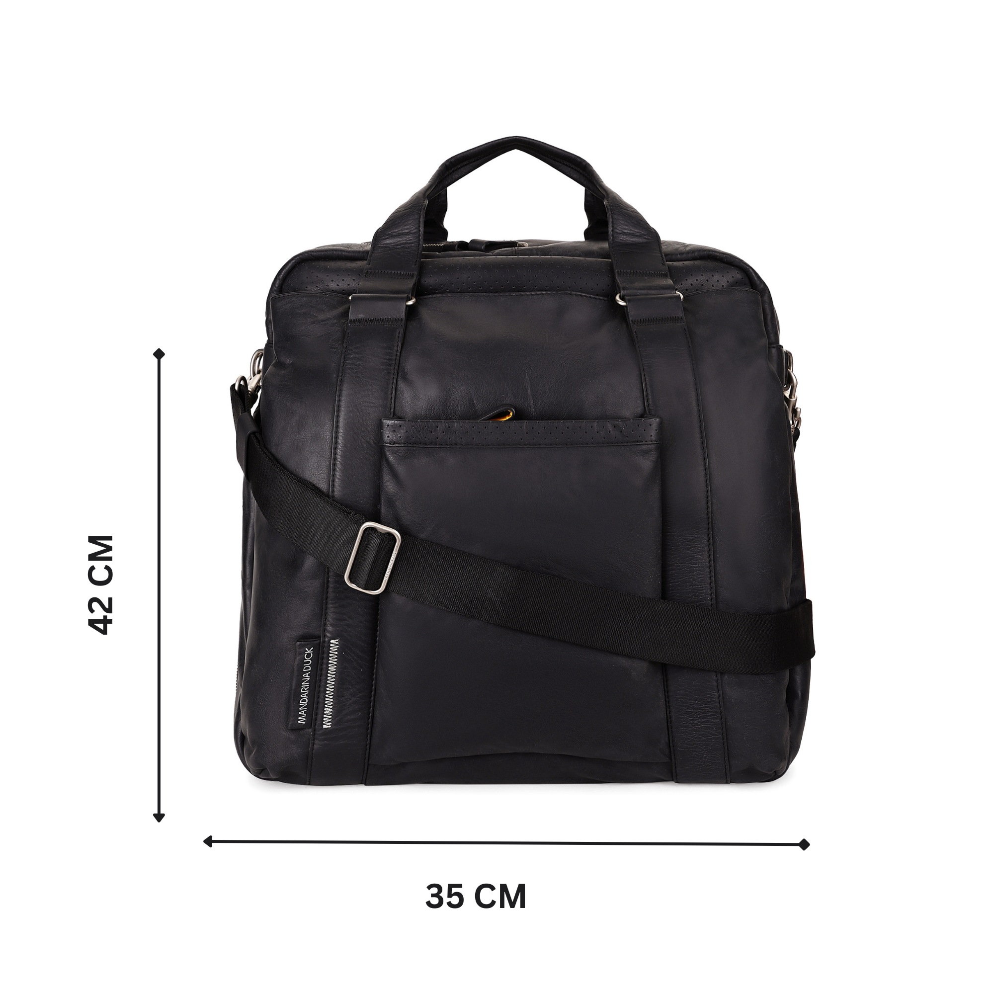 Grace Collection Limited Edition Genuine Leather Black Cabin Luggage Bag