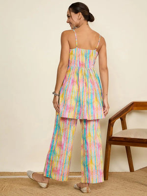 winered-woman-printed-stripes-strap-co-ord-set