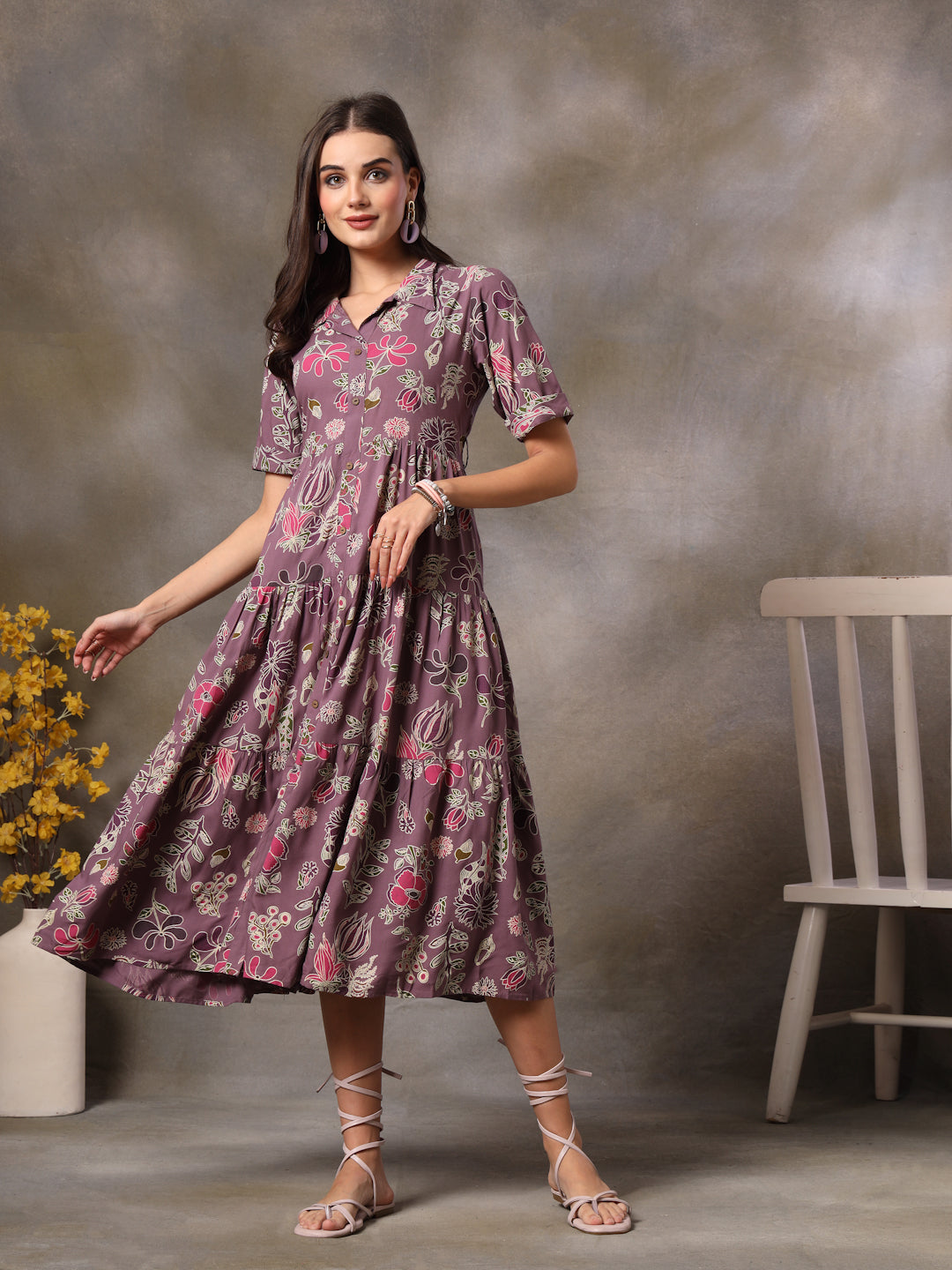 rayon silk dress Ariana Silky Rayon Dress Off White