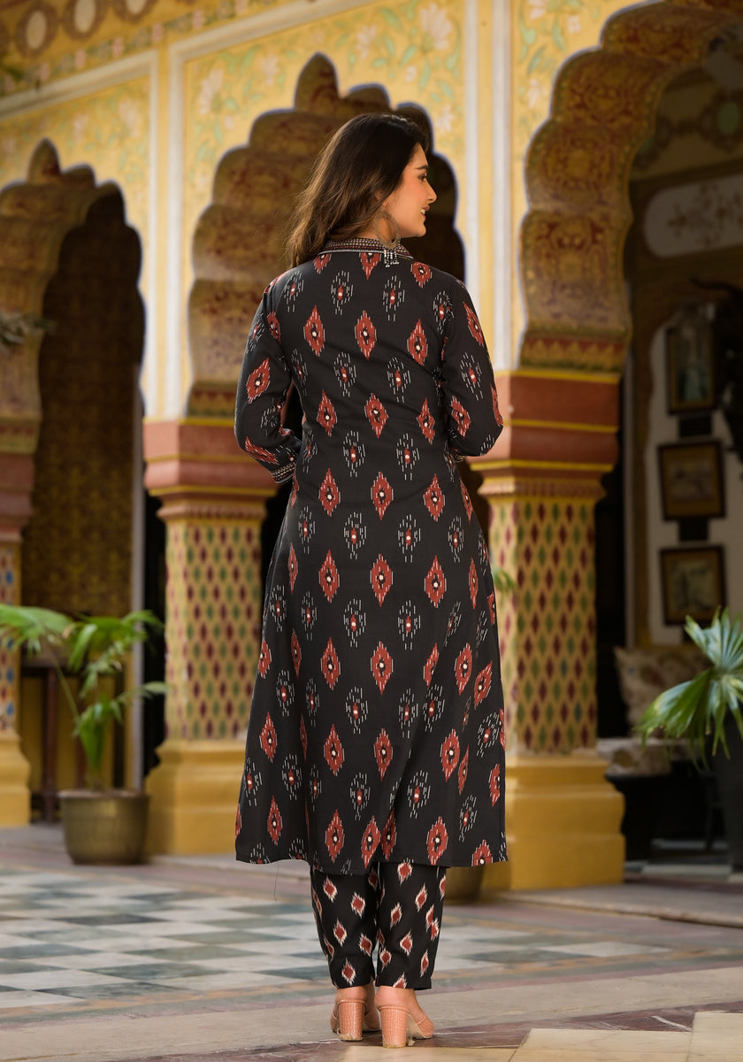 Women Poly Viscose Blue Embroidered Kurta Comfort Pant Dupatta main image 0