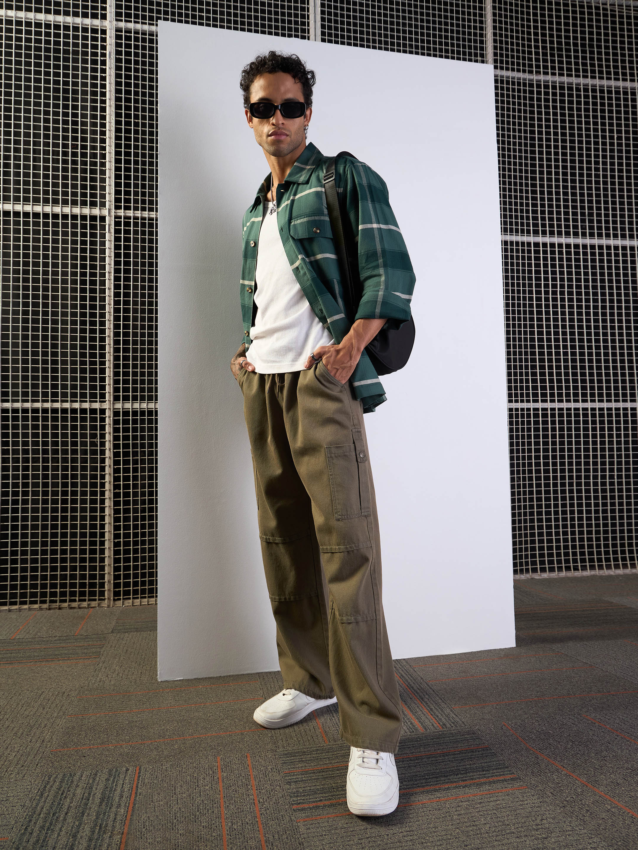 Men's Khaki Baggy Jean