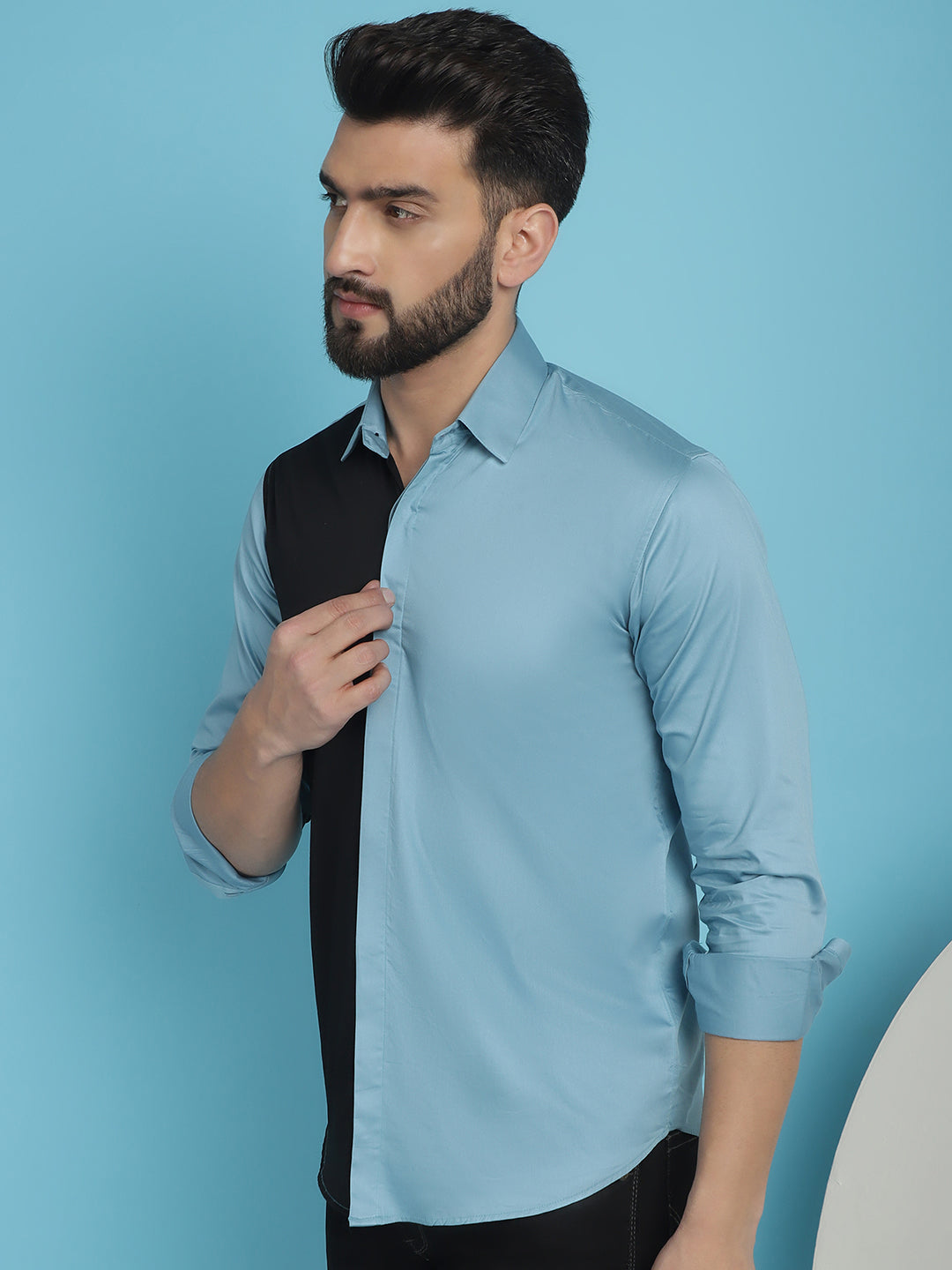 Men's Premium Cotton Satin Casual Shirt