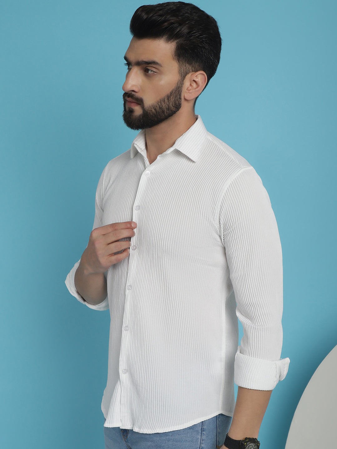 Men's Striped Casual Shirt for