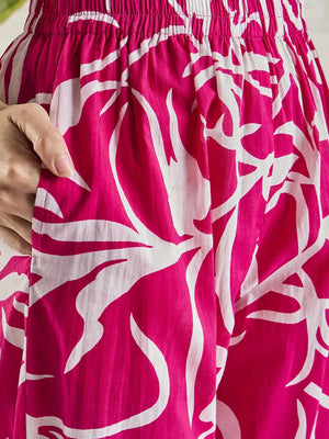 winered-women-pink-lace-detailing-yoke-co-ord-set