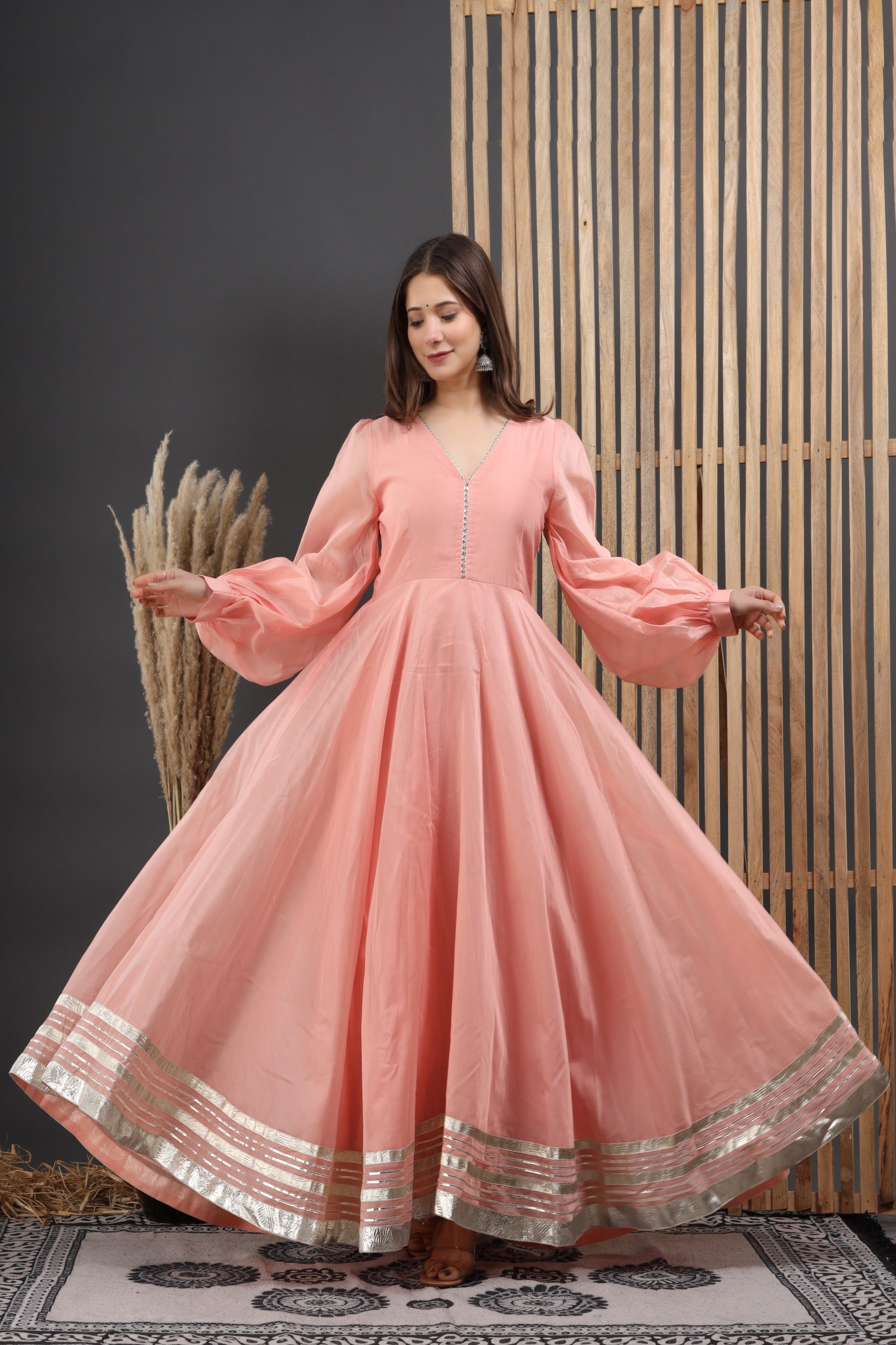 Women's Hand Gota Work Dress