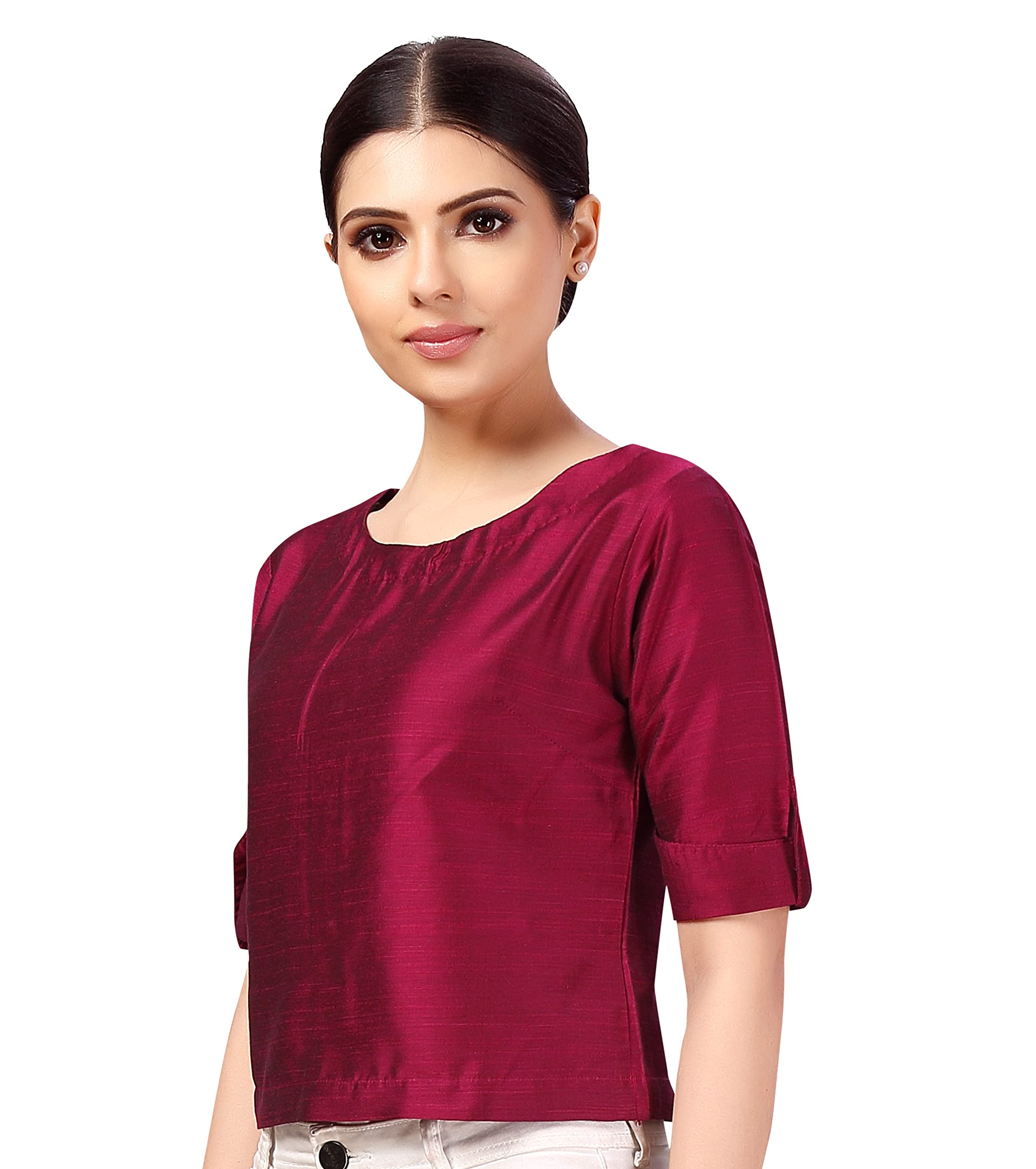 Women's Cotton Half Sleeve Saree Blouse