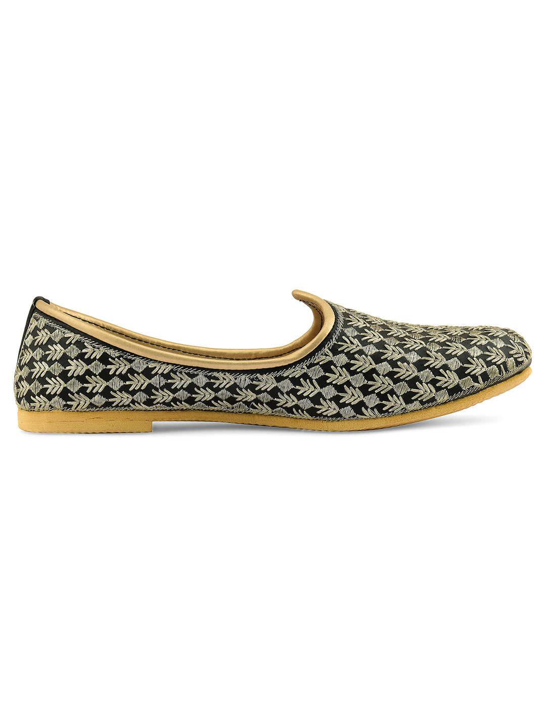 Men's Indian Ethnic Party Wear Black Footwear