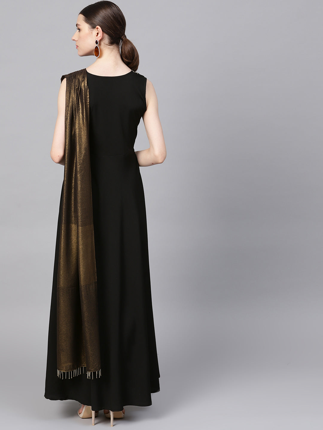 Women's Black Crepe Dress