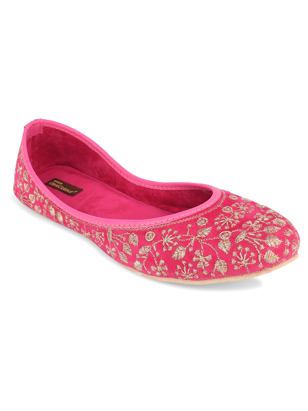 Women's Pink Boutique Indian Ethnic Comfort Footwear