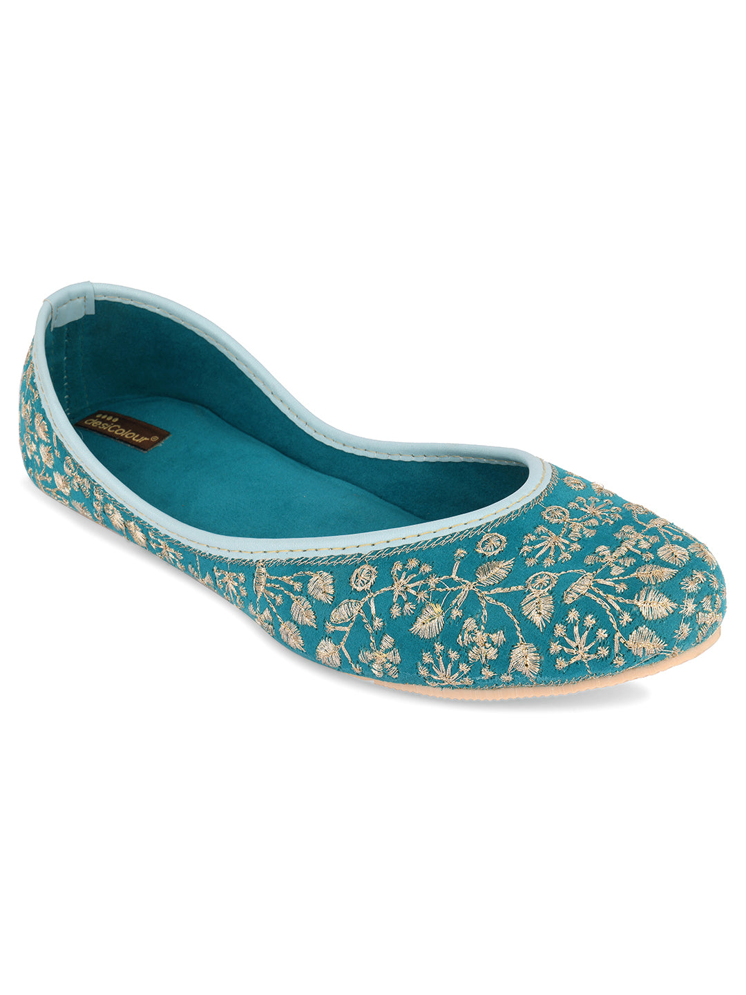 Women's Green Boutique Work Indian Ethnic Comfort Footwear