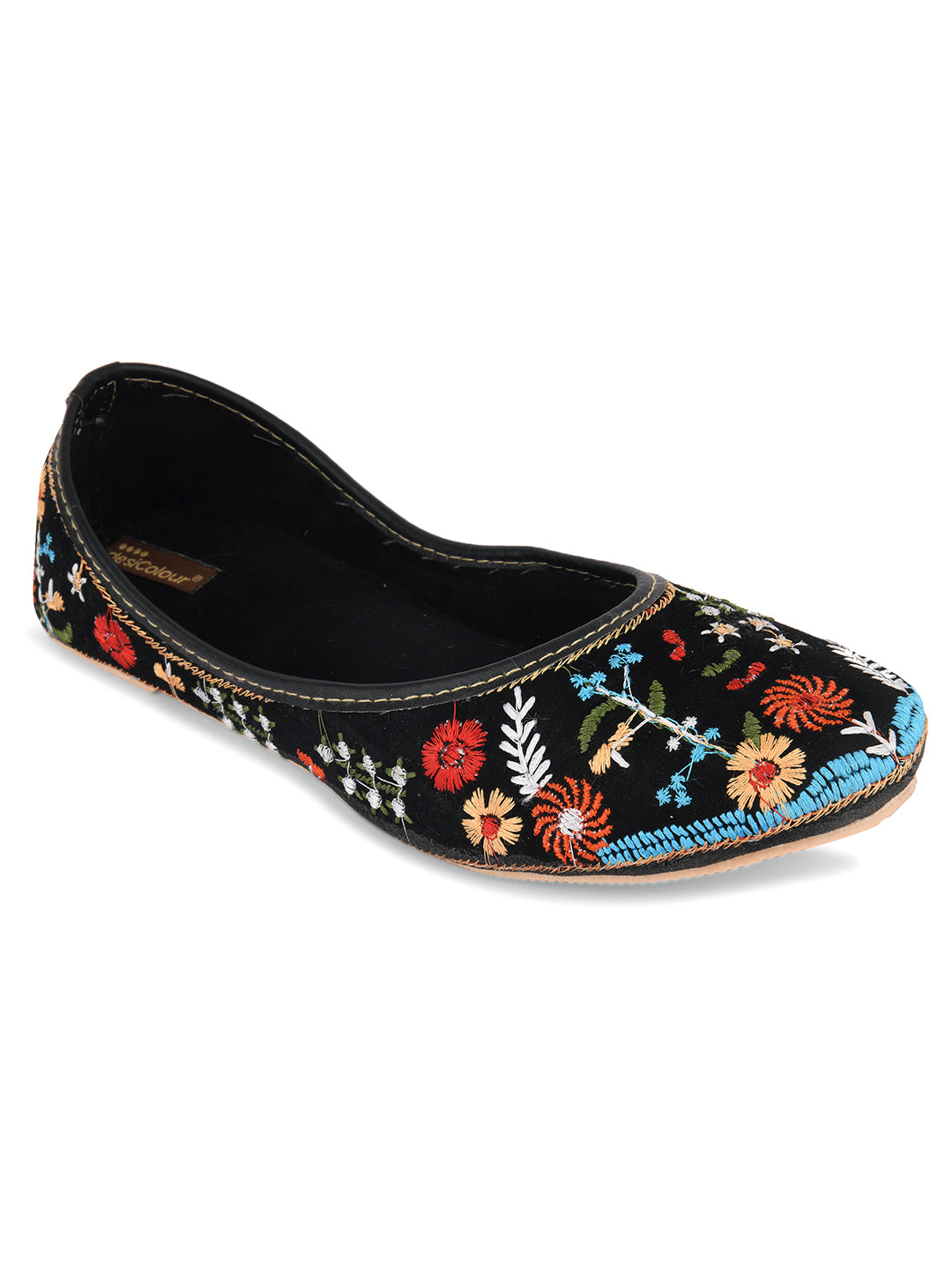 Women's Black Boutique Indian Ethnic Comfort Footwear