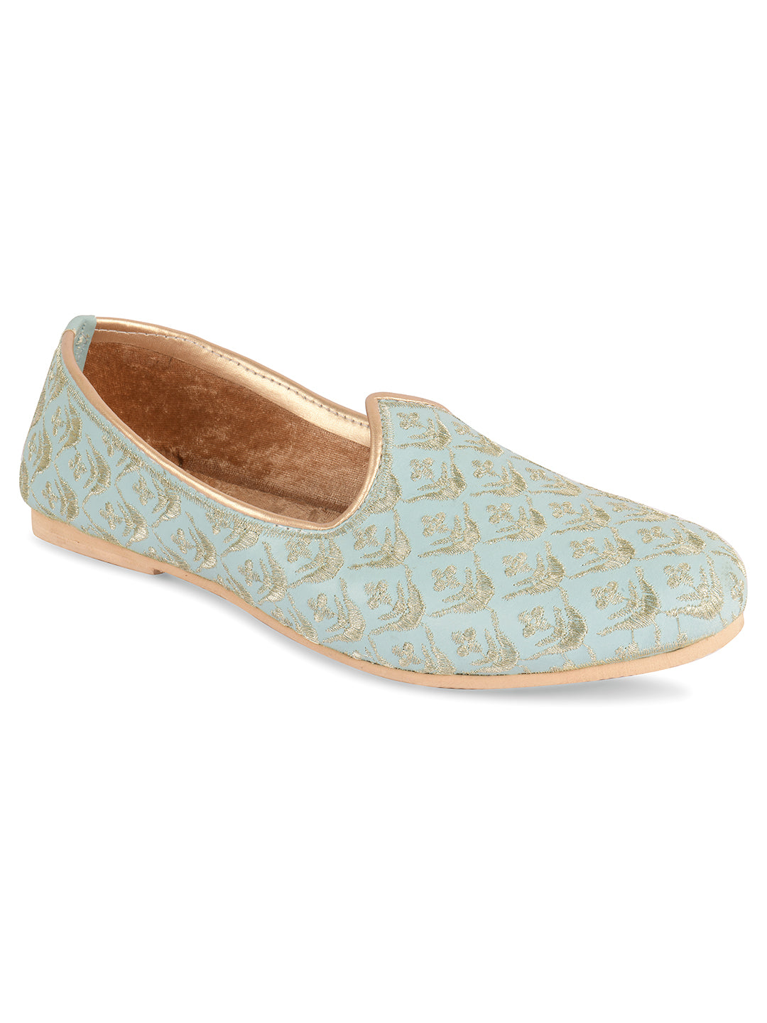 Men's Indian Ethnic Party Wear Blue Footwear