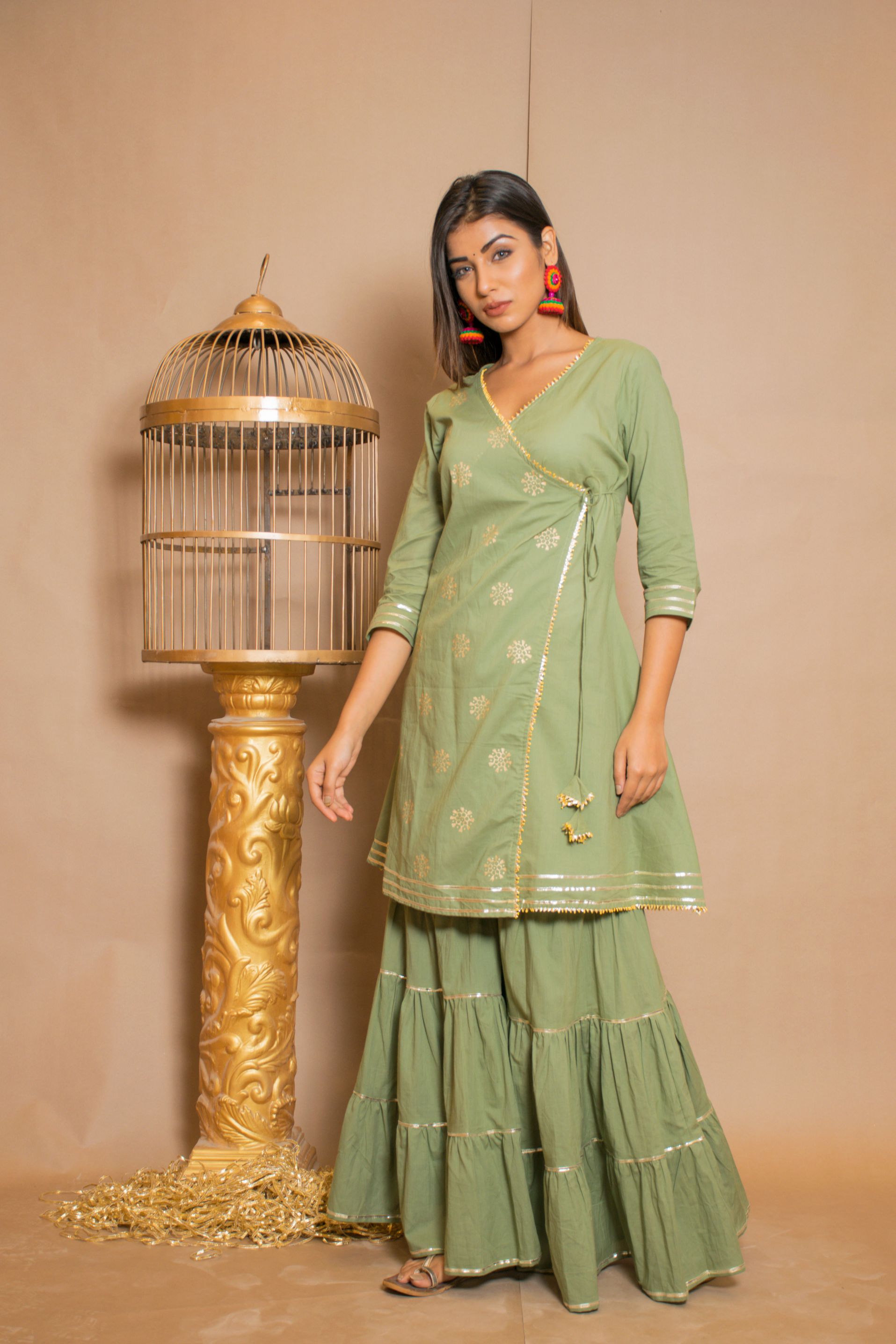 Women's Anarkali Kurta With Sharara (2Pc Set)