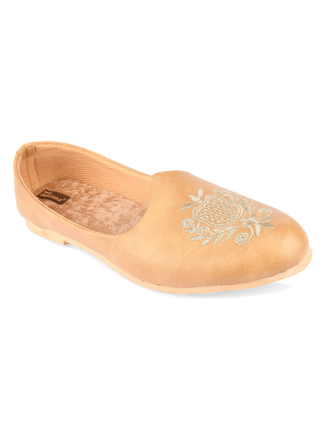 Men's Indian Ethnic Party Wear Beige Footwear