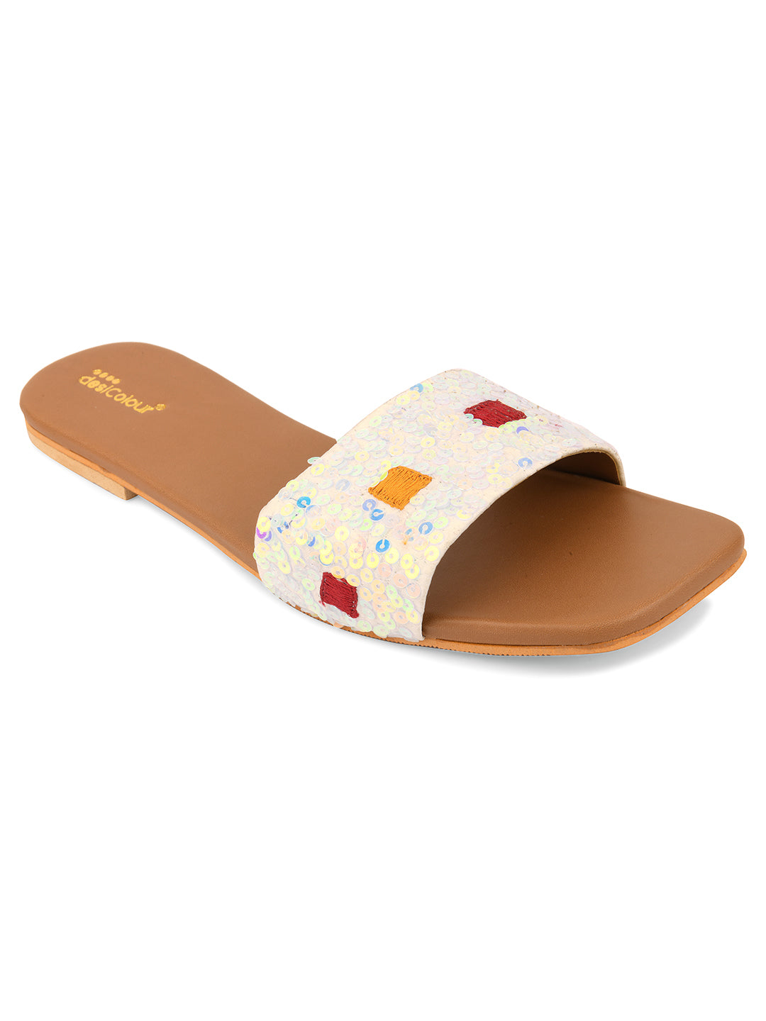 Women's Multi Hand Embroidered Indian Ethnic Comfort Footwear