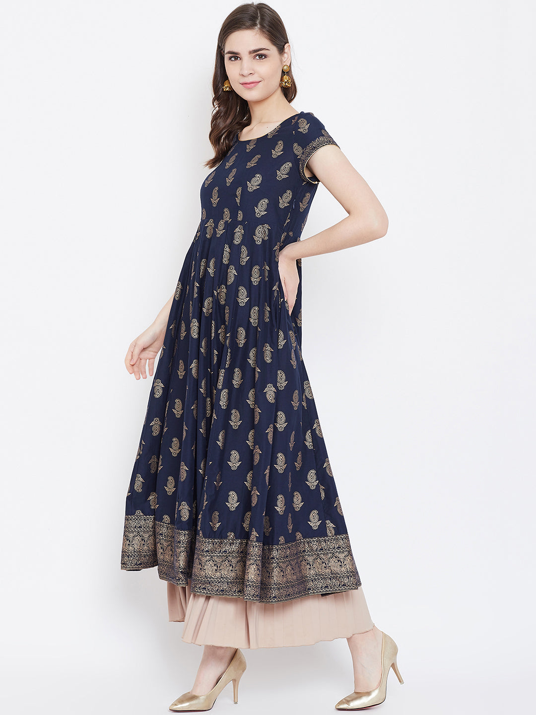 Women's Cotton Stylish Anarkali Kurta