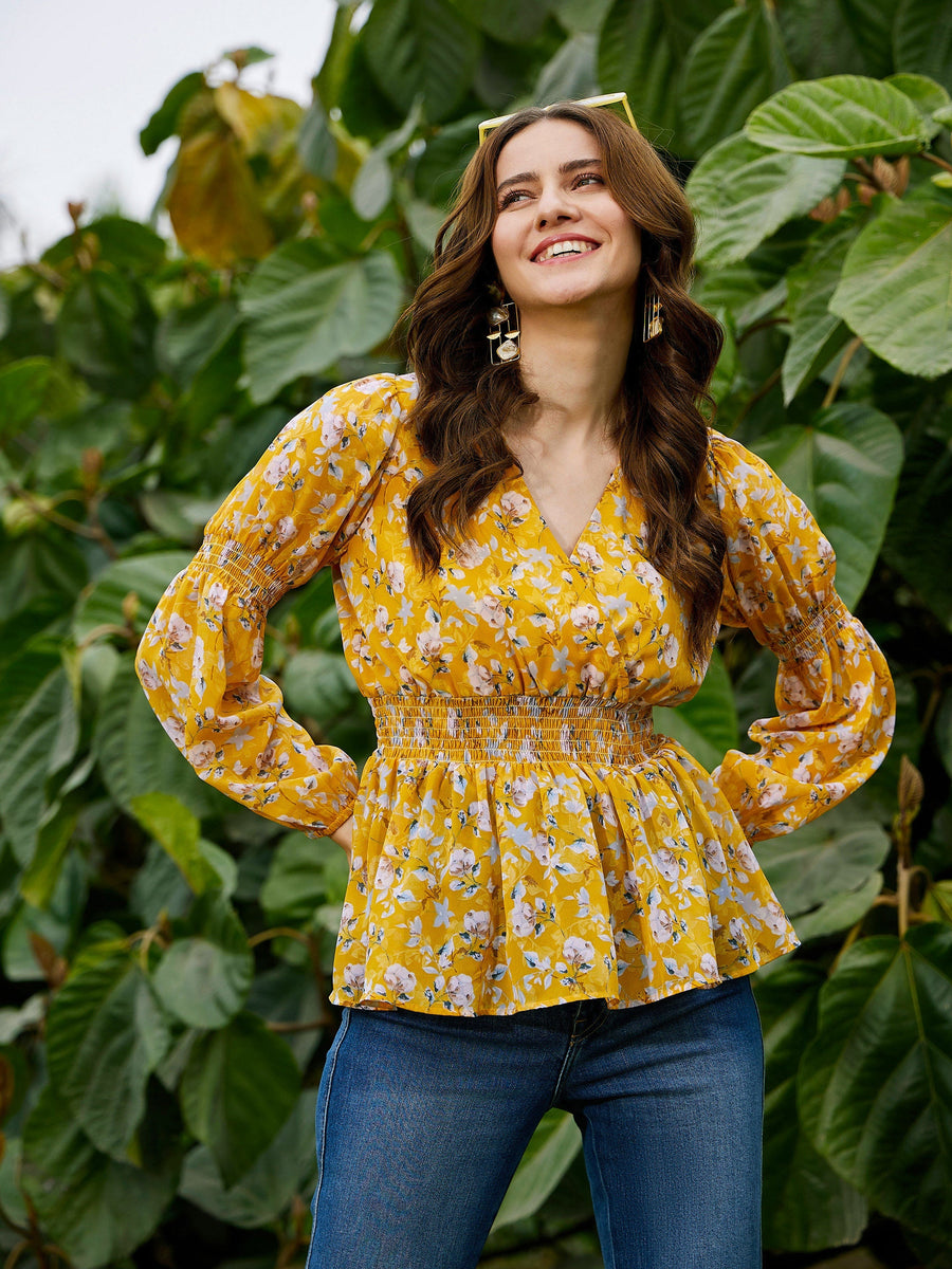 トップス eaphi eaphi flower jacquard peplum tops Eaphi flower jacquard peplum tops - メルカリ