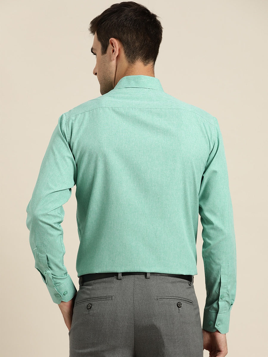 Men's Cotton Sea Green Formal Classic Shirt – Trendia