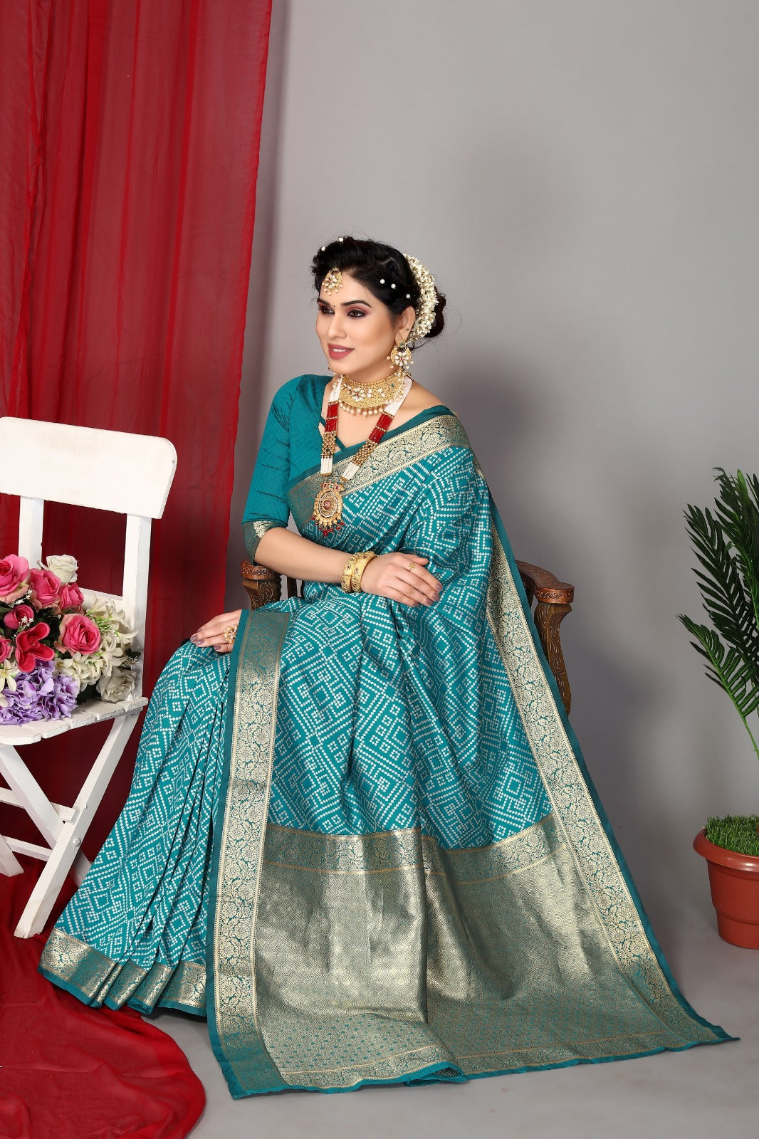 Women's Blue Designer Saree Collection