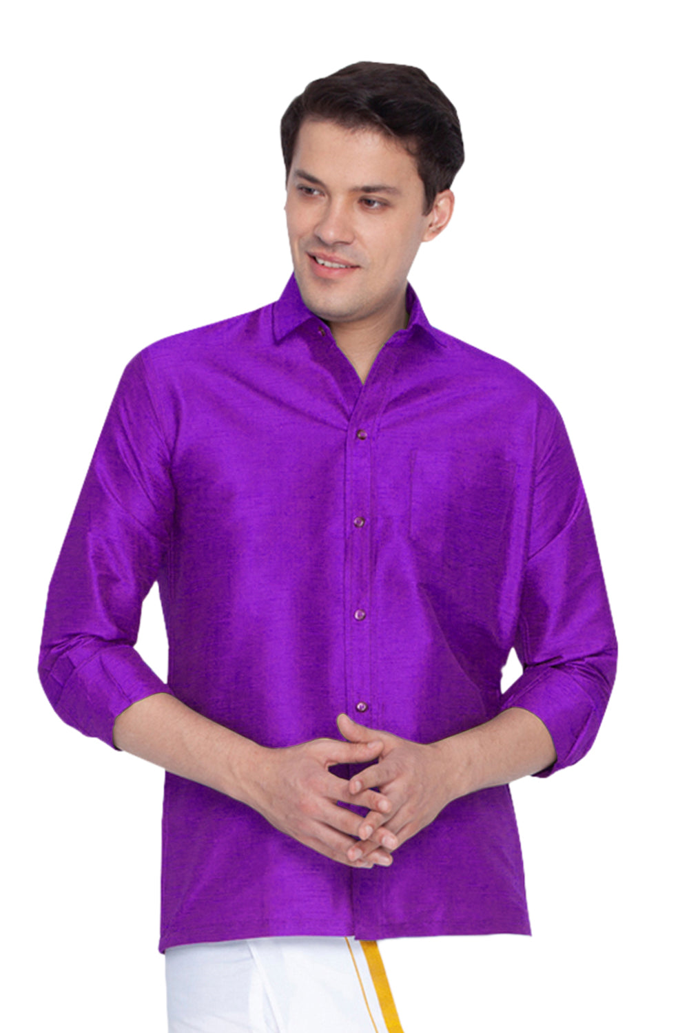 silk purple dress shirt qILAKOG Men's Luxury Shiny Silk Like Satin Dress Shirt Long Sleeve Casual Slim Fit Muscle Button Up Shirts Purple Xxxl, Size: 3XL