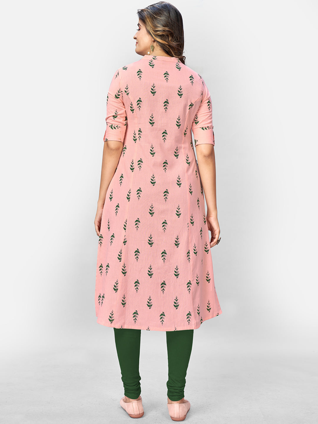 Women's Pink Cotton Kurta