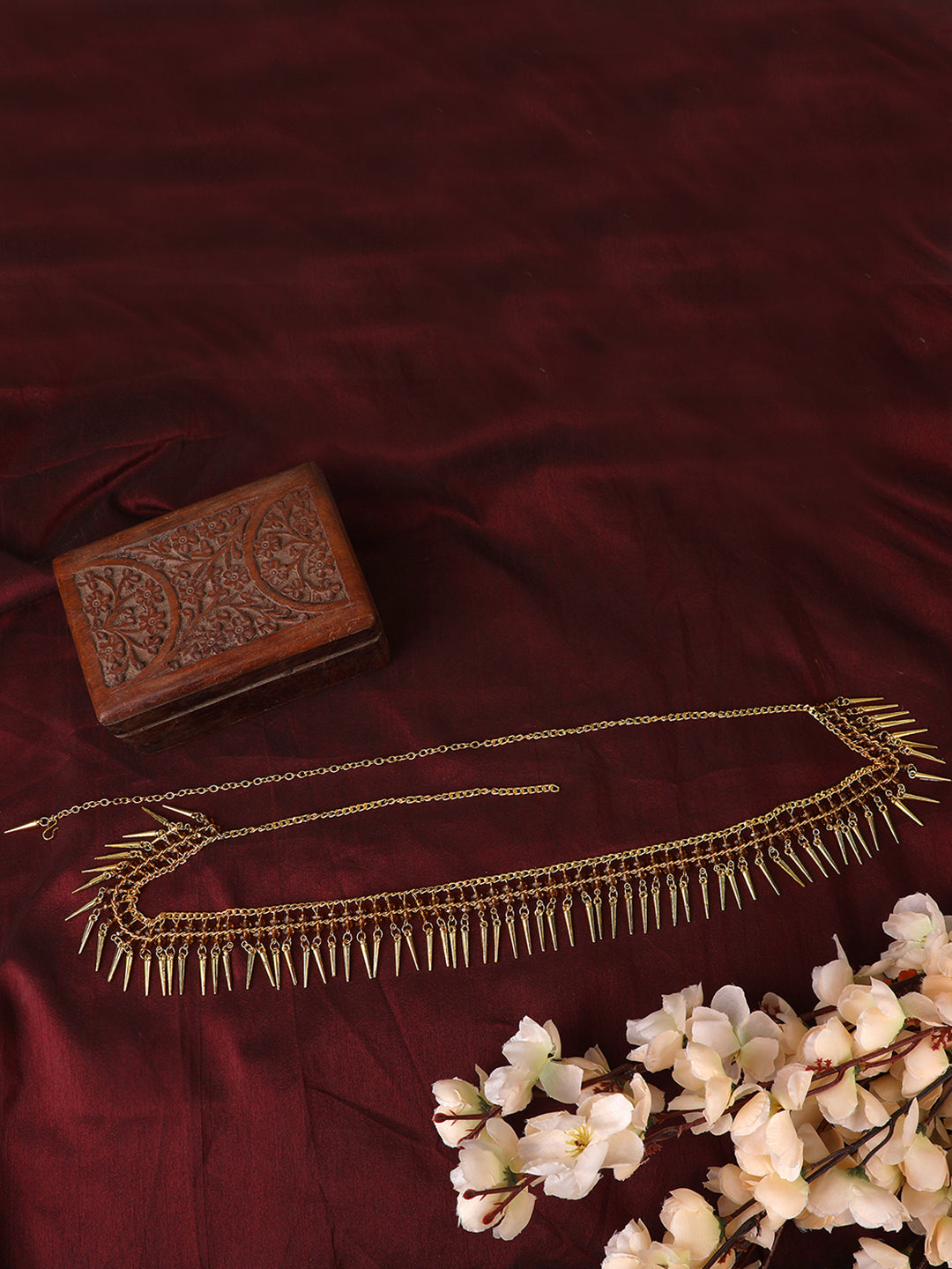 Women's 24K Gold-Plated Lct Beaded Hand Crafted Traditional Kamarbandh