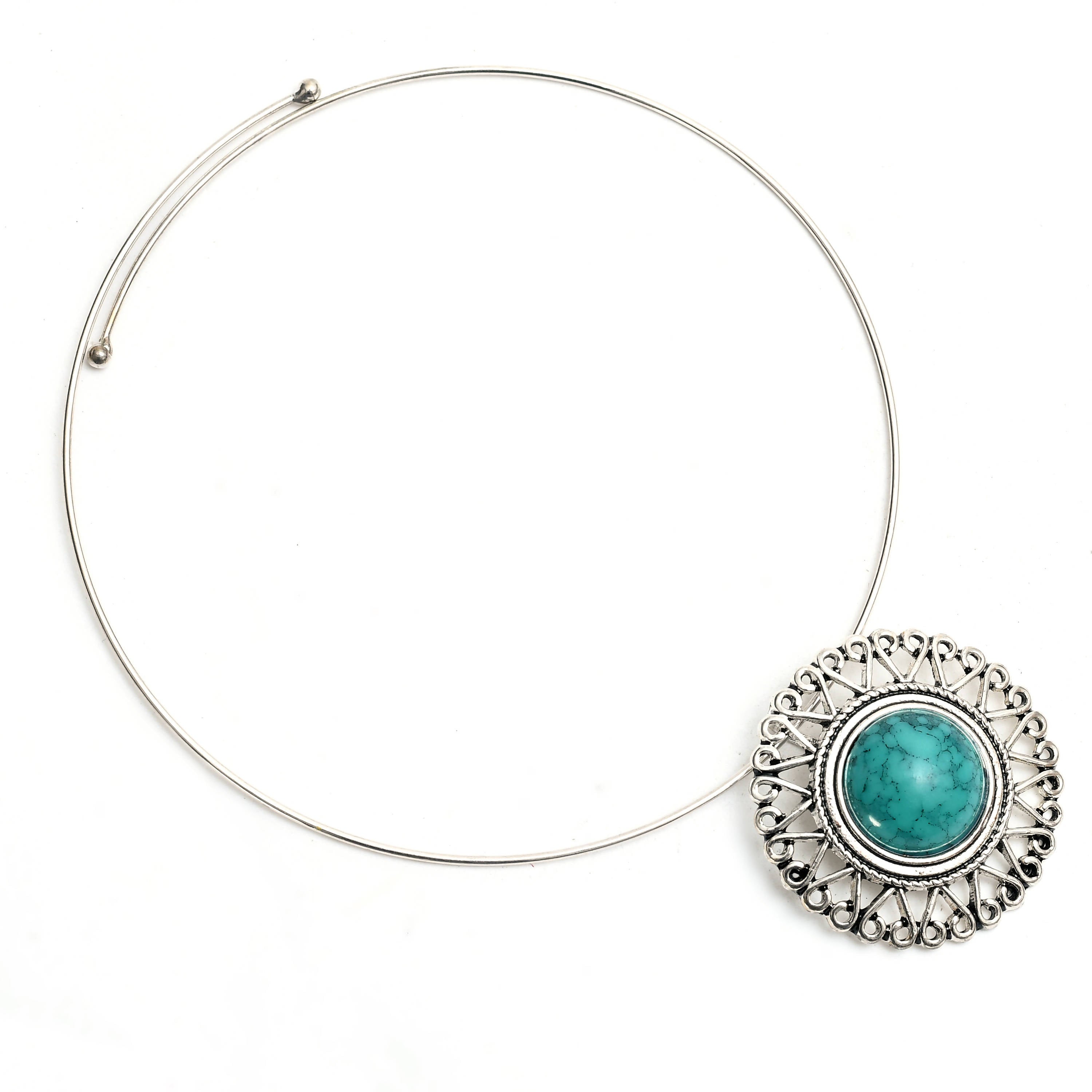 Kamal Johar Traditional Hasli Design Nacklace With Earrings & Bra