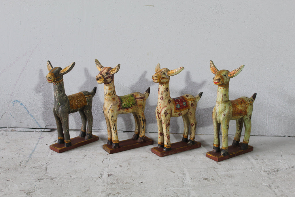 Hand-Painted Wooden Animal Accent