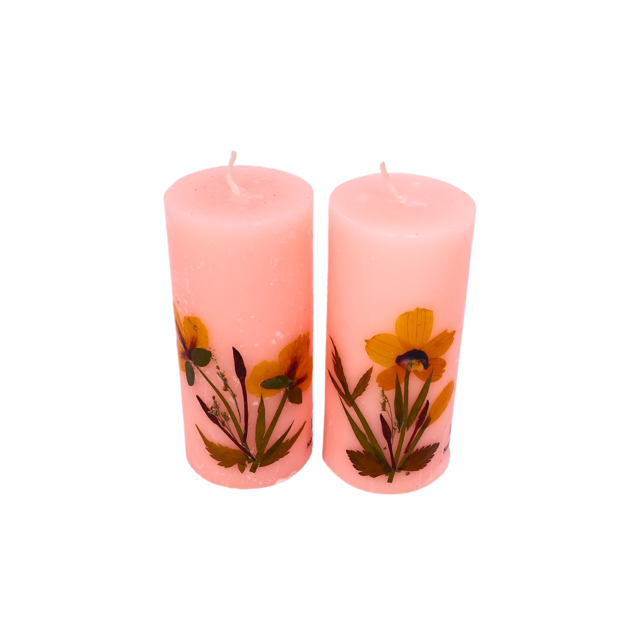 Eco-friendly Soy Wax Scented Pillar Candles - Set of 2 - Natriel