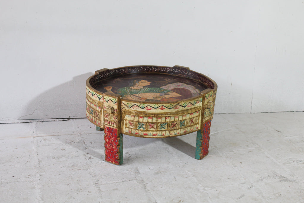 Recycled Hand-Painted Wooden Grinder