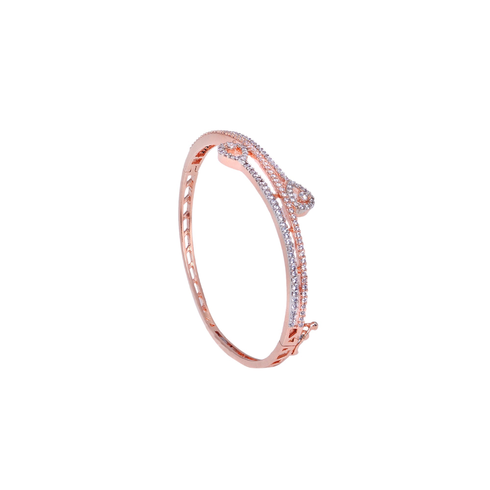 Stylish Modern Handcrafted Bracelet Rose Gold Plated For Women And Girls