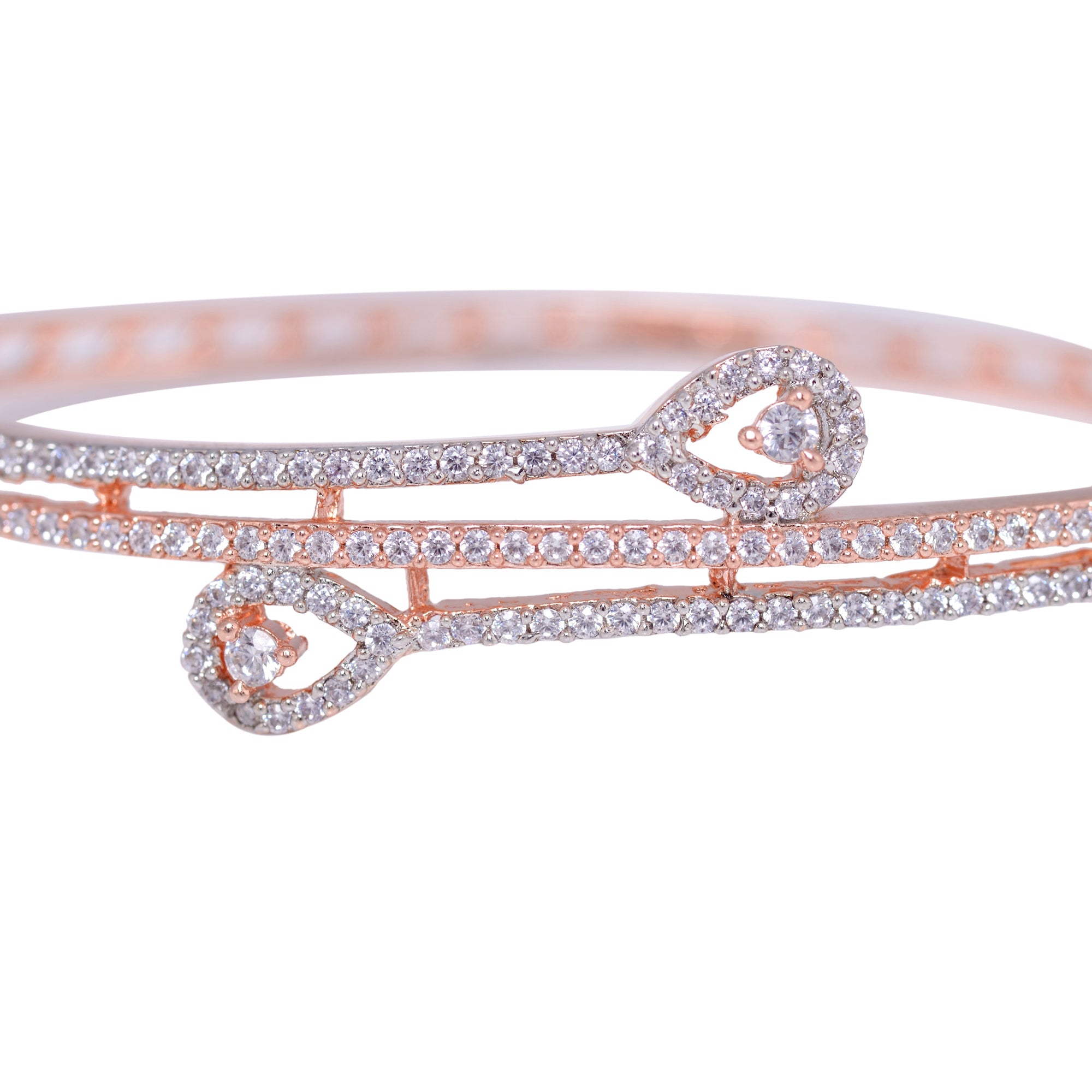 Stylish Modern Handcrafted Bracelet Rose Gold Plated For Women And Girls