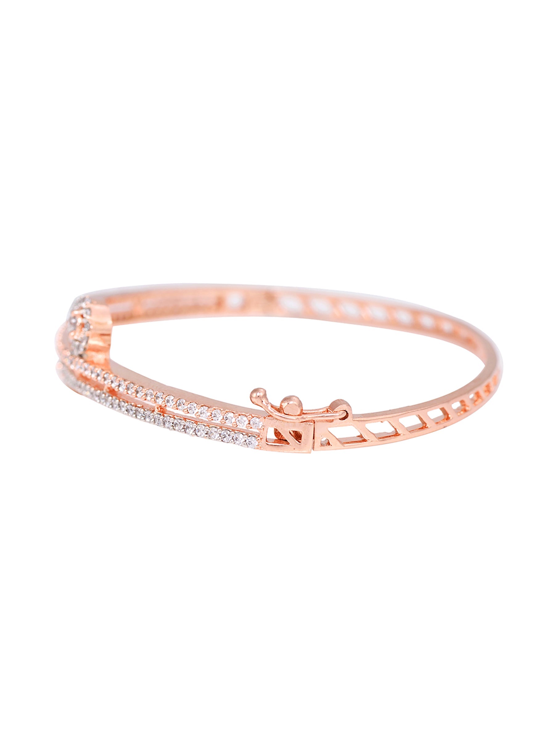 Stylish Modern Handcrafted Bracelet Rose Gold Plated For Women And Girls