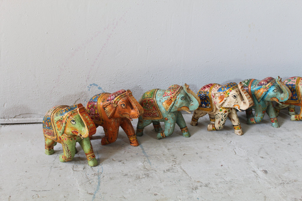 Hand-Painted & Eco-Friendly Wooden Elephant