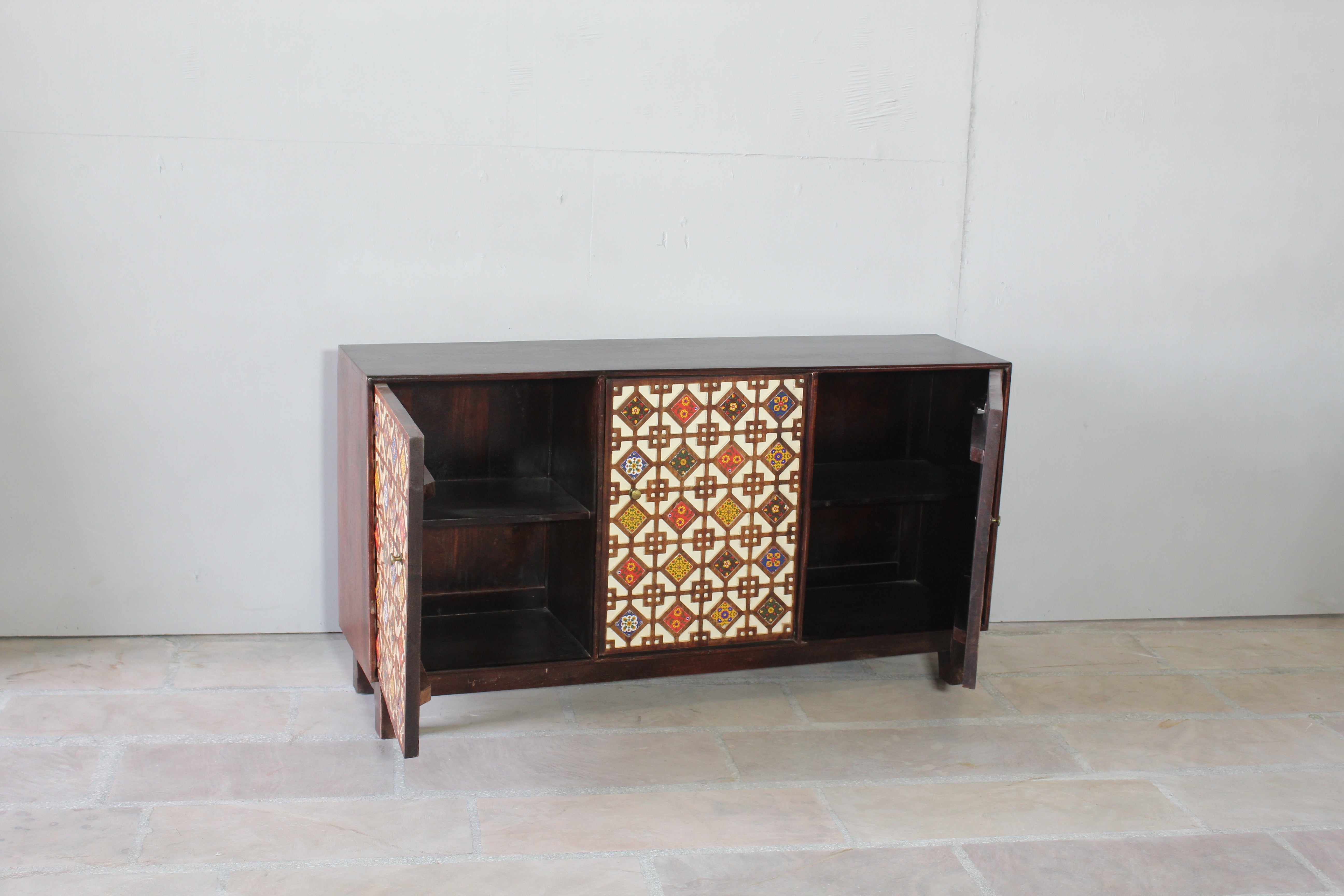 Large Mango Wood Sideboard Storage