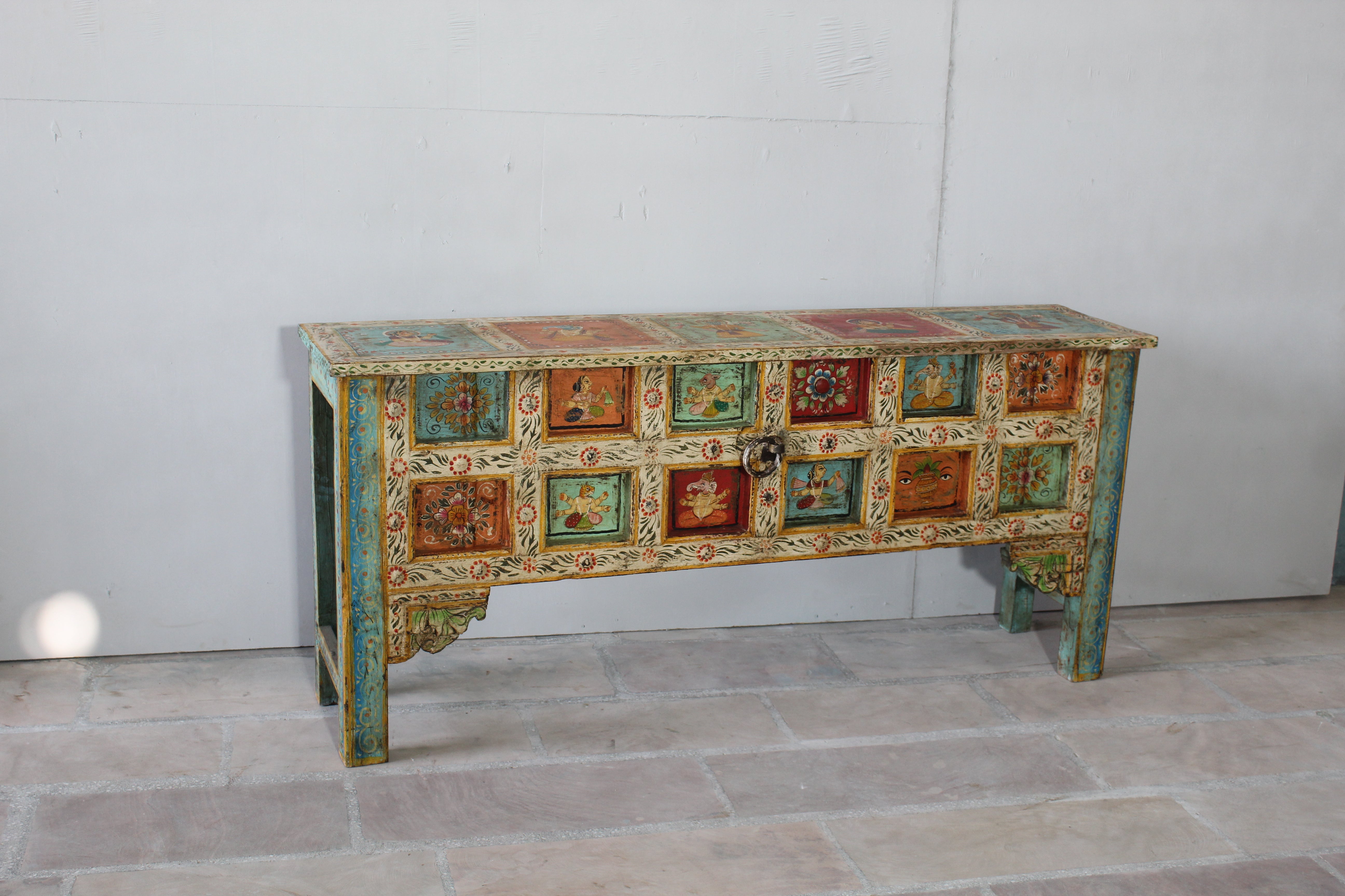 Hand-Painted Console Table