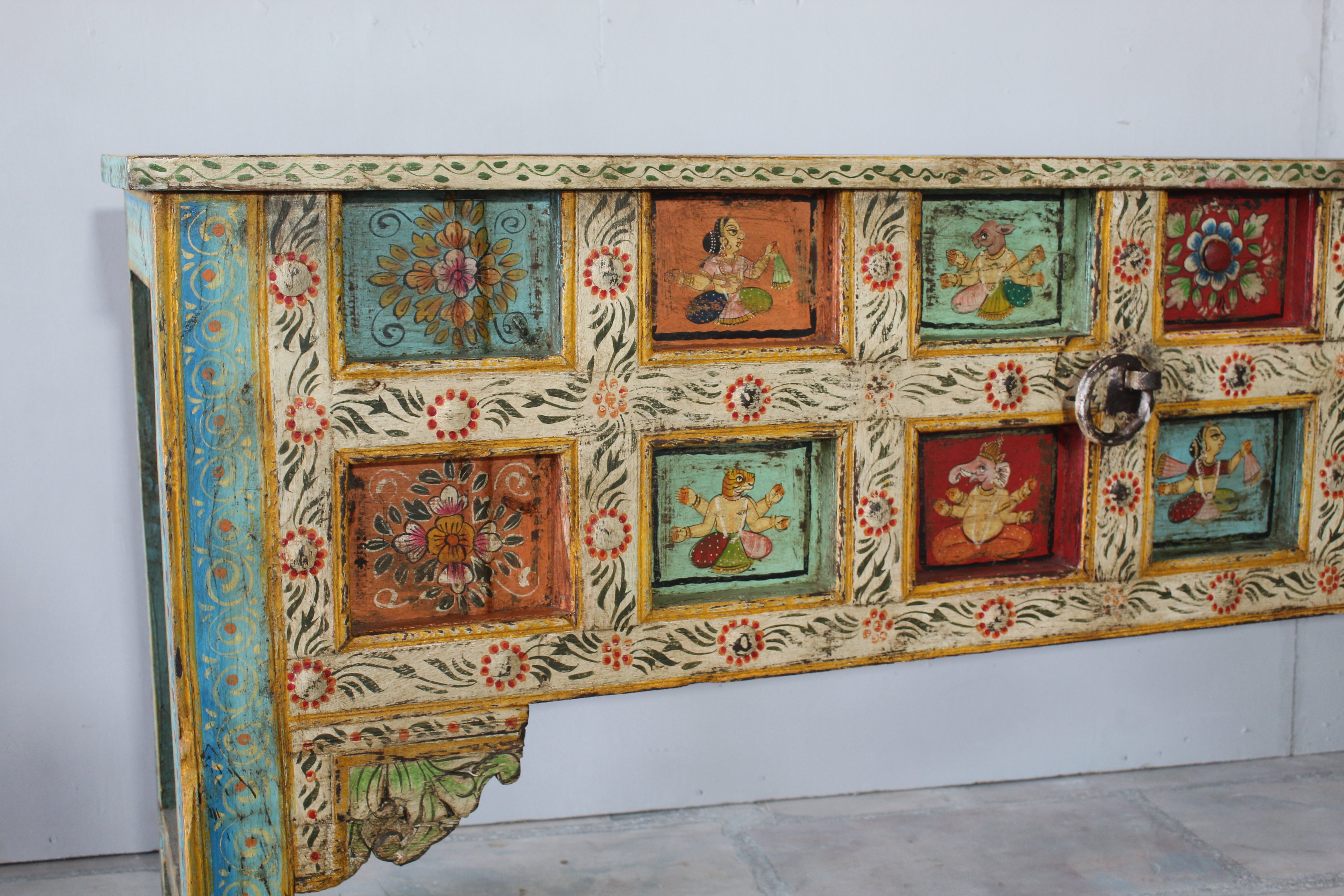 Hand-Painted Console Table