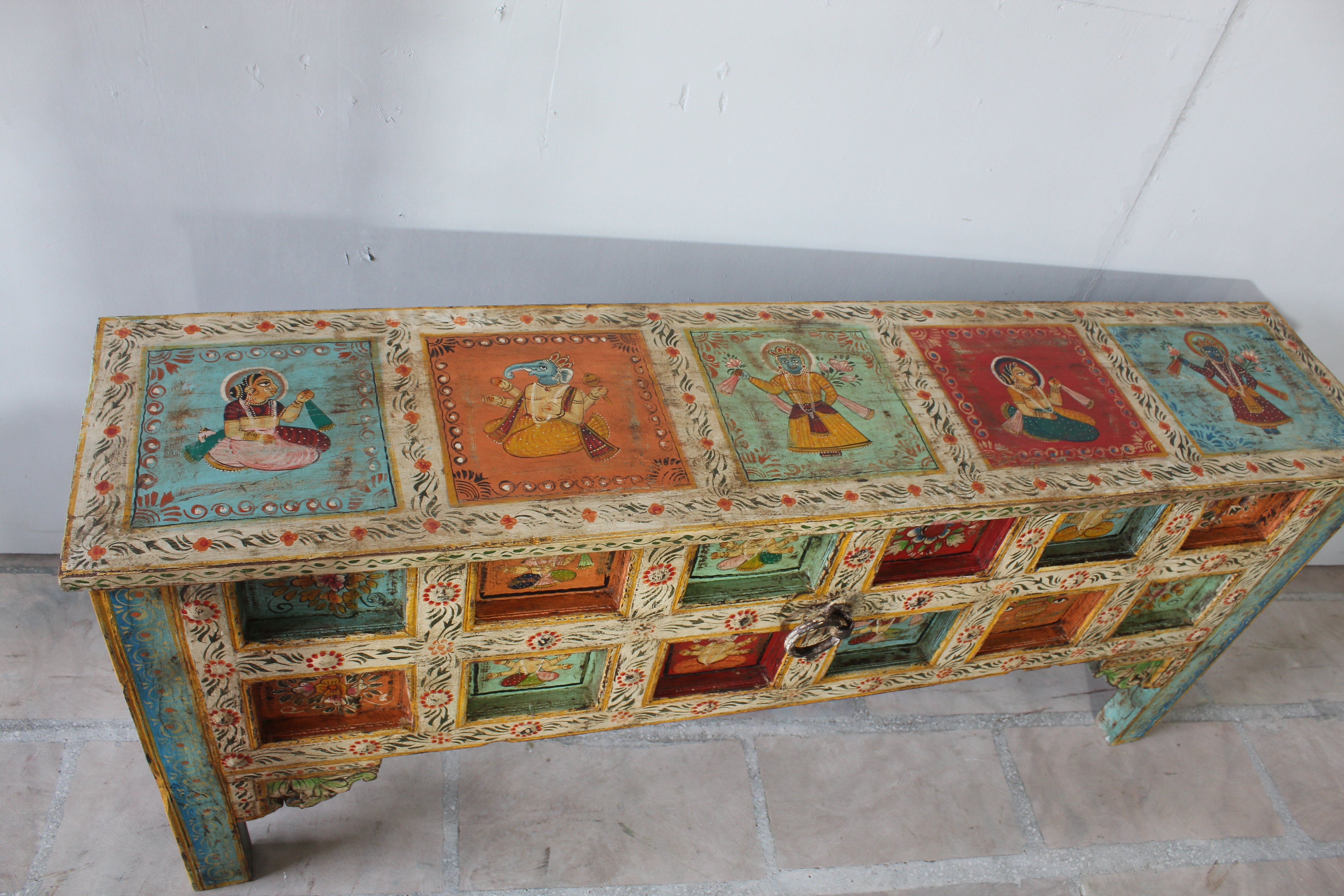 Hand-Painted Console Table