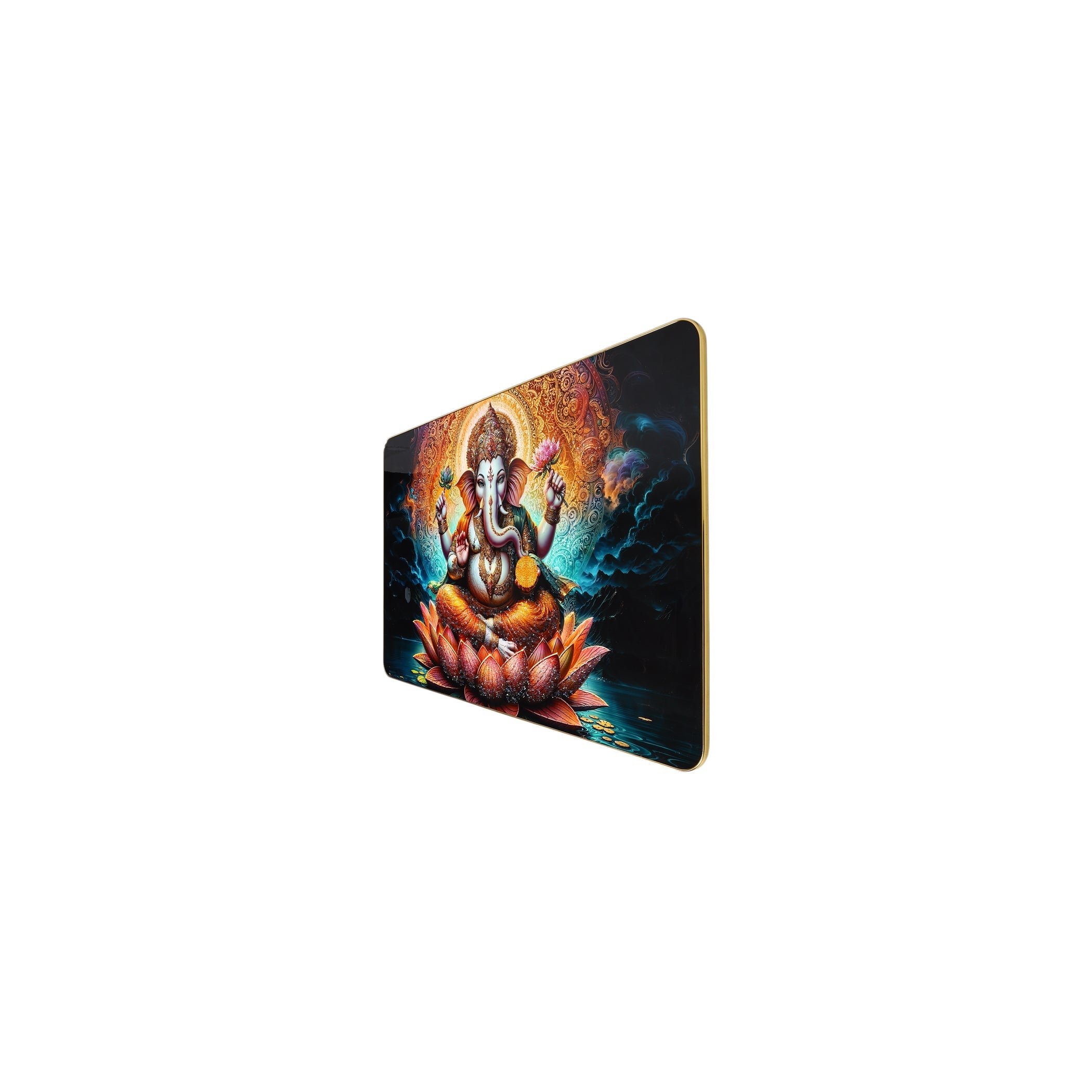 Lord Ganesha Resin Wall Painting - Natriel