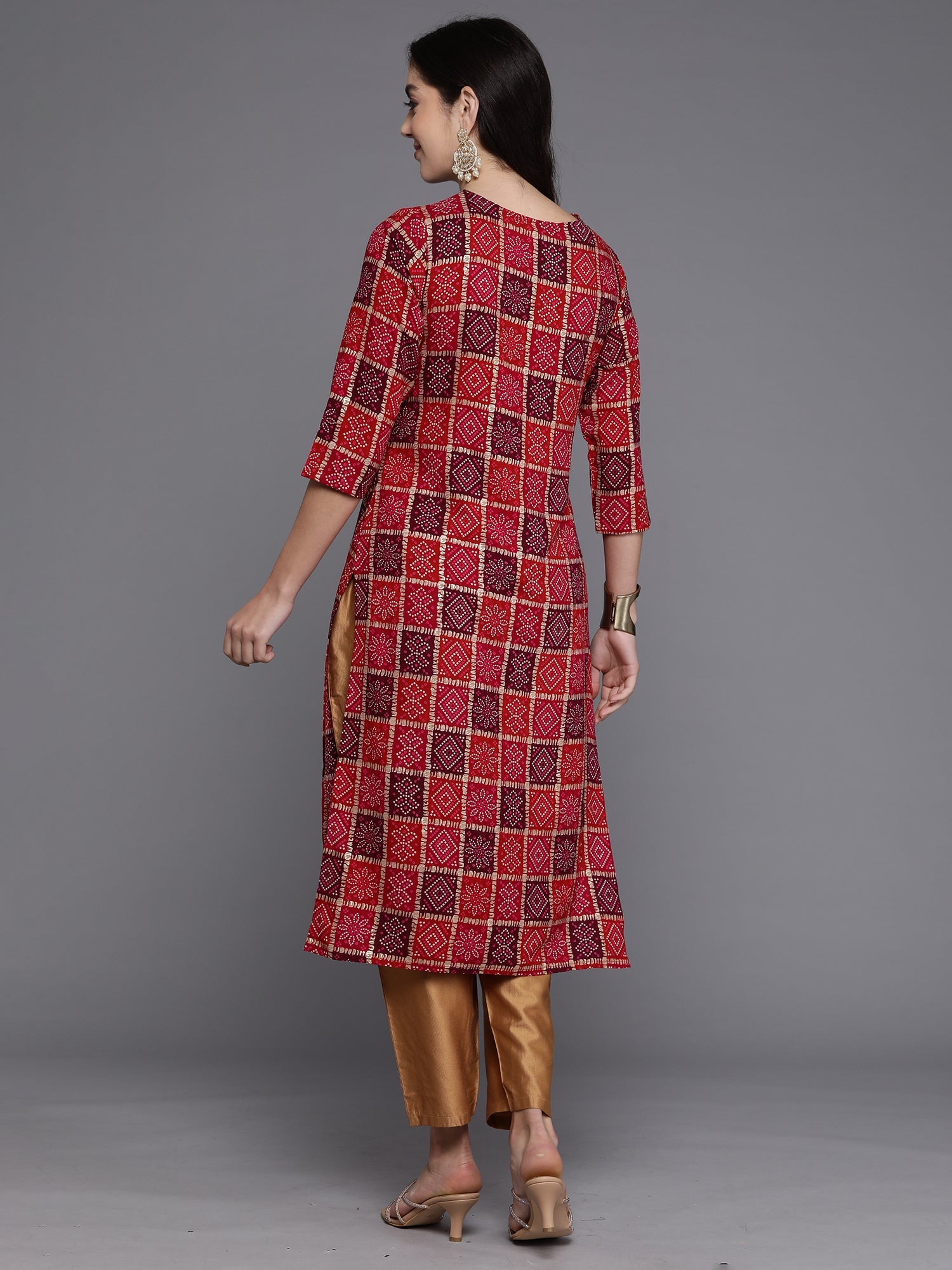 Women's Multi Viscose Rayon Kurta - Taantav