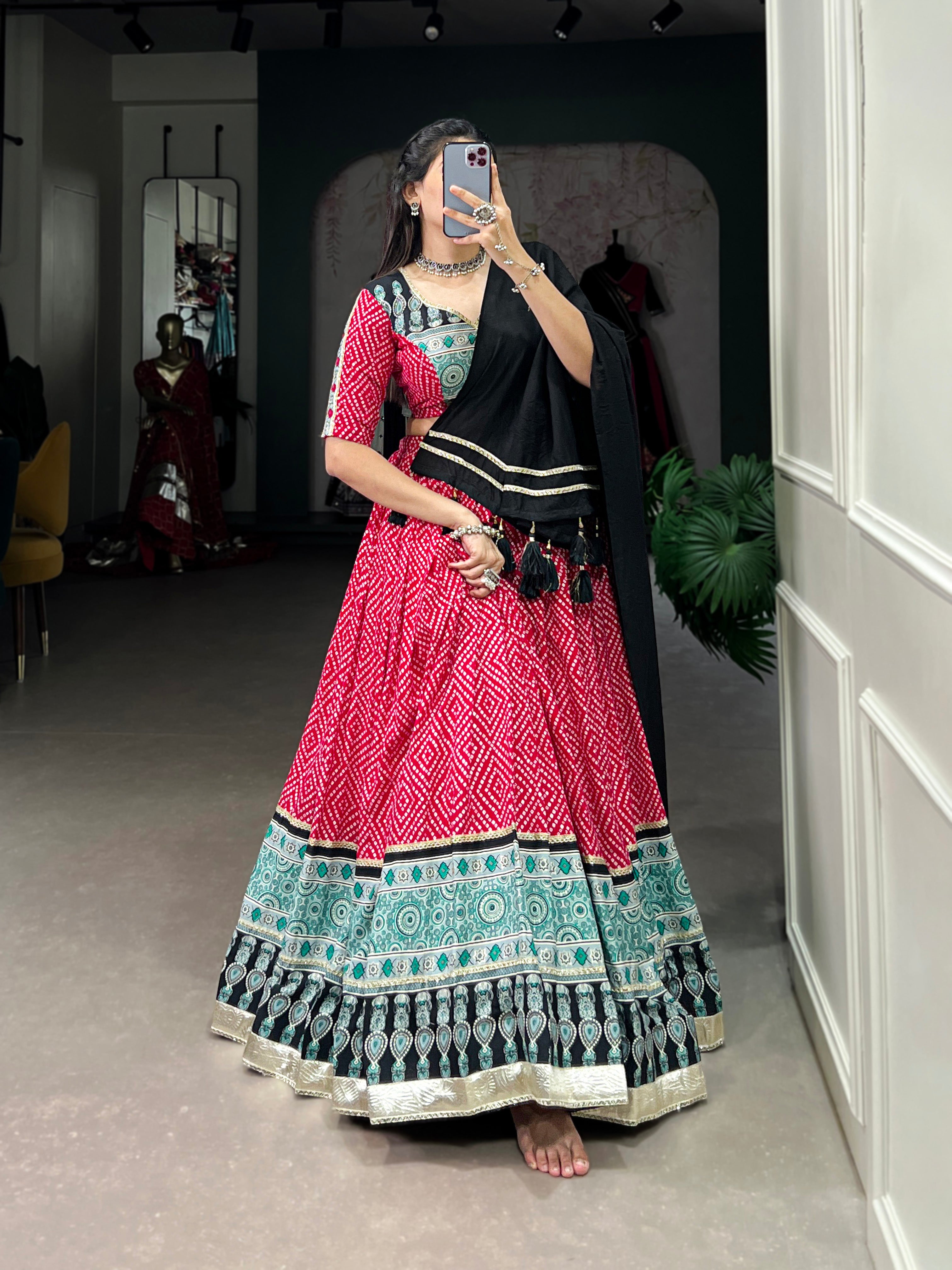 Women's Pink Color Rayon Lehenga Choli