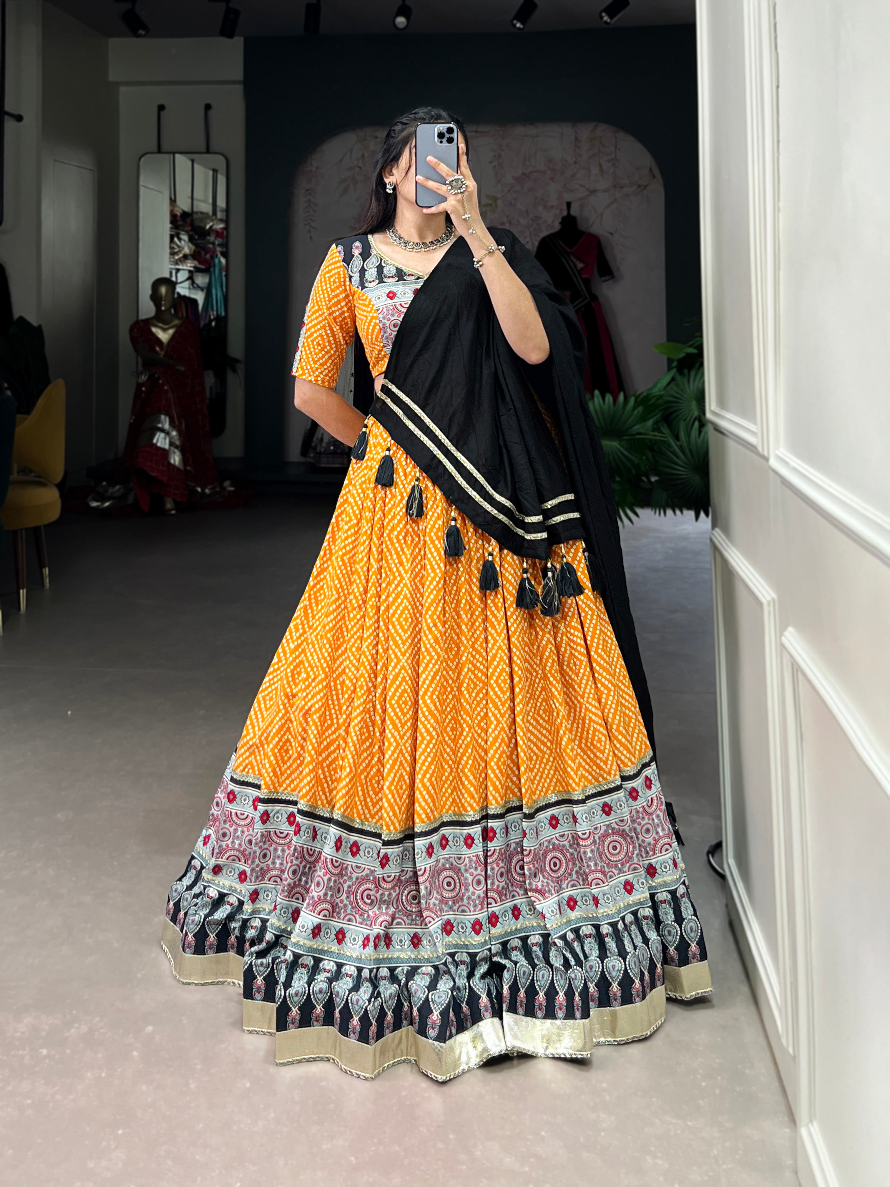Women's Yellow Color Rayon Lehenga Choli
