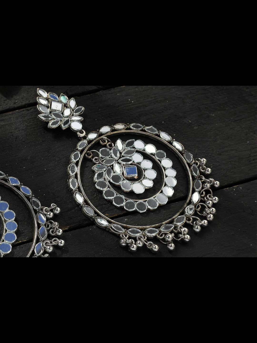Johar Kamal Paki Design Mirror Earrings Jh