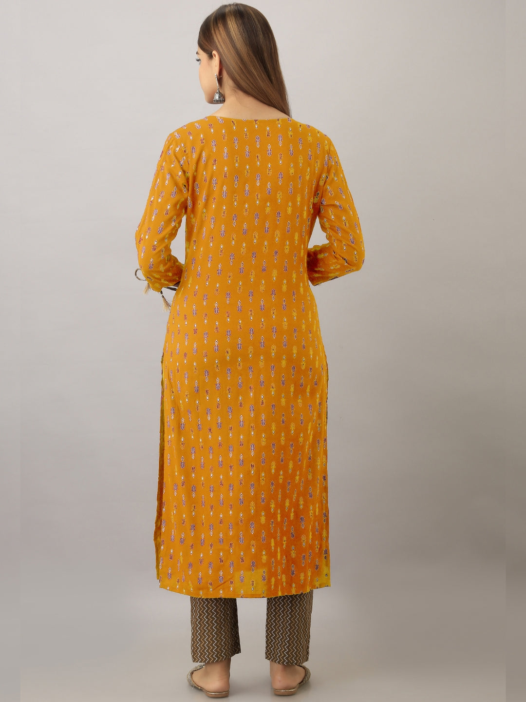 Women's Stylish Straight Kurta In Mustard - Jaipurite