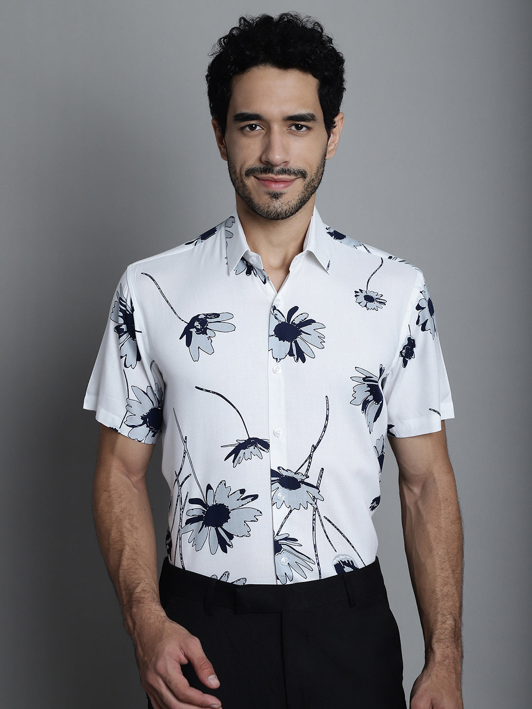 Men's Floral Printed Formal Shirts - Taantav