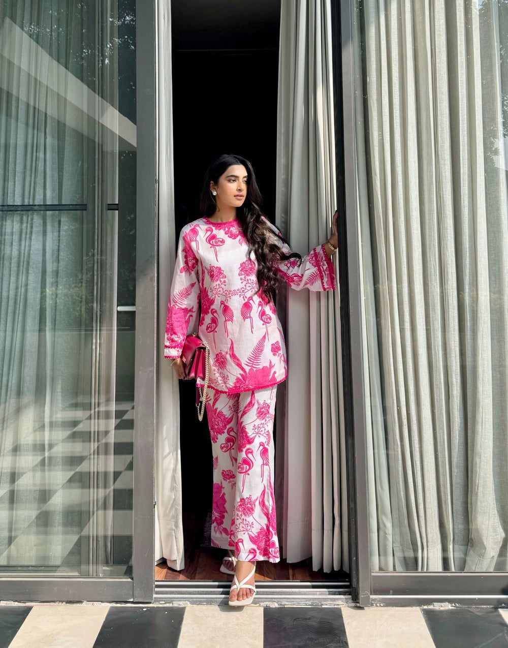 Women's Floral Printed Stylish Co-ords Set