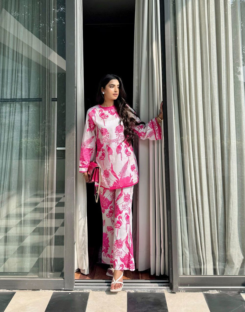 Women's Floral Printed Stylish Co-ords Set
