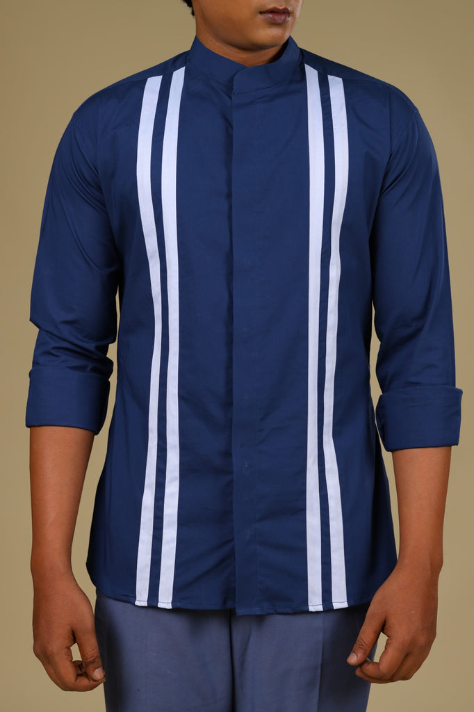 Men's Light Blue Color Blue Turk Shirt Full Sleeves Casual Shirt
