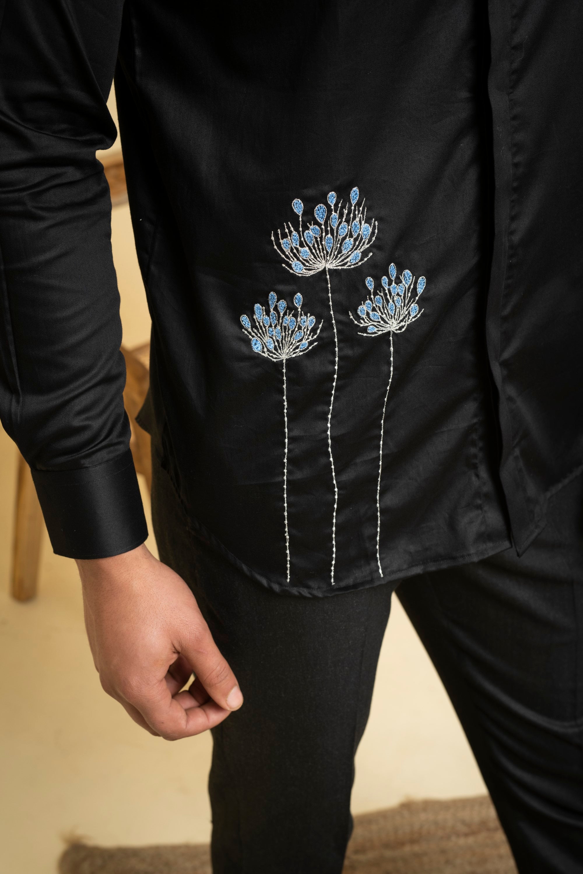 Men's Black Color Atore Full Sleeves Shirt - Hilo Design