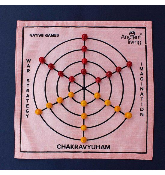 Chakravyuham Board Game ( Crafted in Raw Silk )